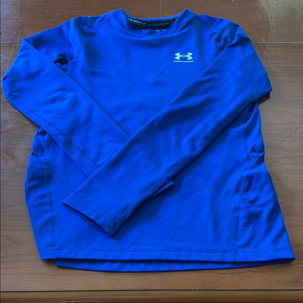 Under Armour Kids Blue Long Sleeve Shirt cold gear